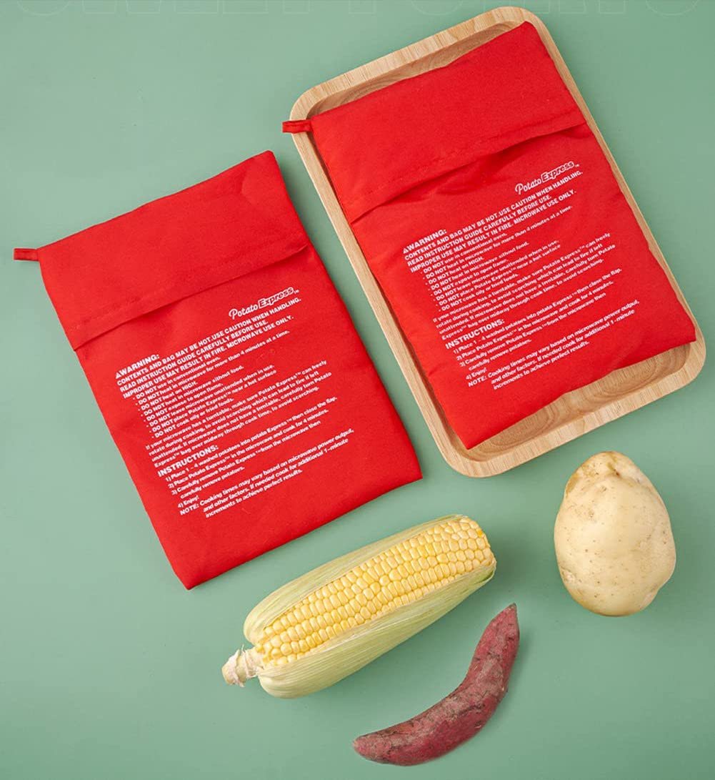 Kartupeļu cepšanas maiss mikroviļņu krāsnij