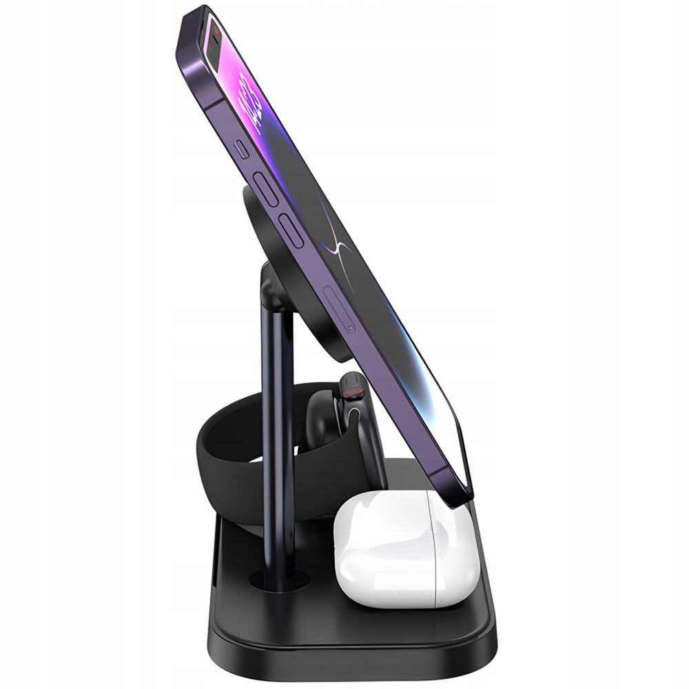 3in1 uzlādes stacija, melna