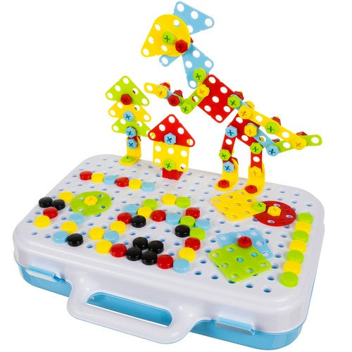 Radoša mozaīka ar skrūvgriezi