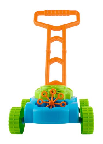 Rotaļu zāles pļāvējs ar burbuļiem