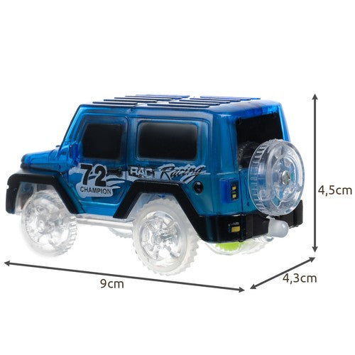 Trases auto - kvēlojošs