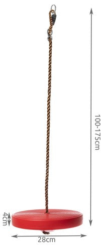 Apaļas plastmasas dārza šūpoles