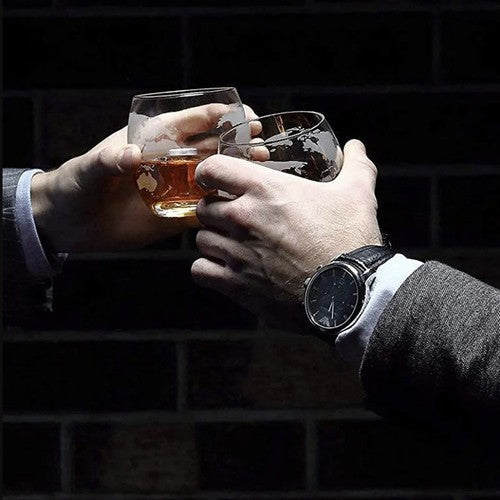 Viskija komplekts globuss - karafe