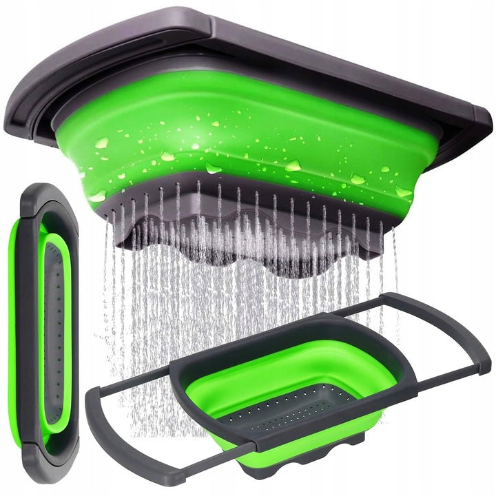 Silikona caurduris, salokāms sietiņš