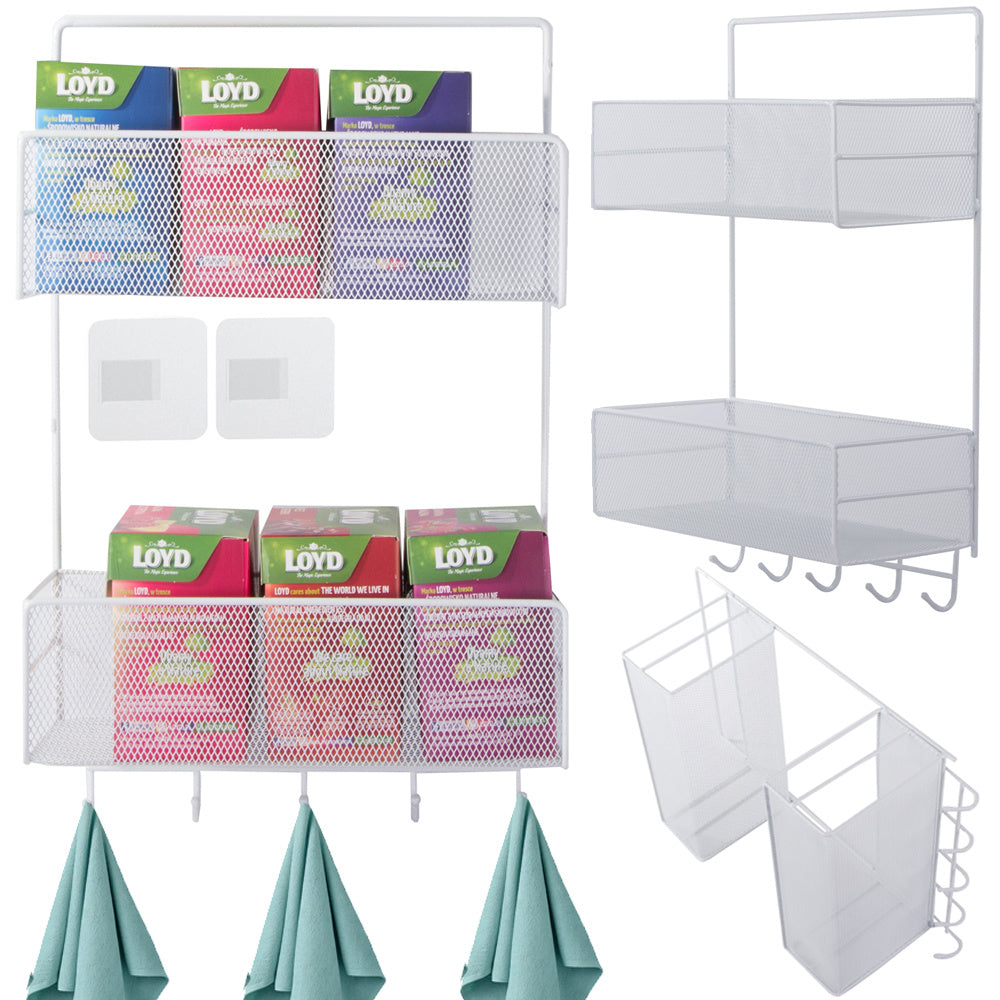 Metāla organizatora piekarināms plaukts virtuves plaukts vannas istabas pakaramais