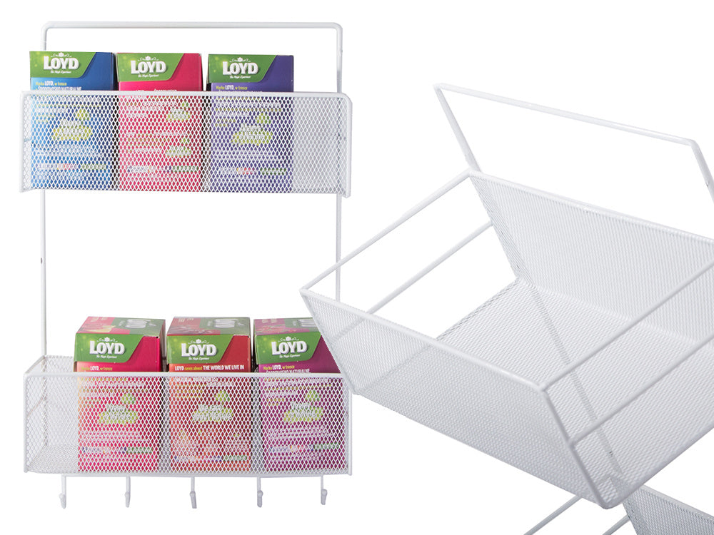 Metāla organizatora piekarināms plaukts virtuves plaukts vannas istabas pakaramais