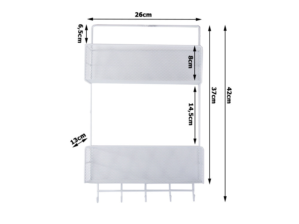 Metāla organizatora piekarināms plaukts virtuves plaukts vannas istabas pakaramais