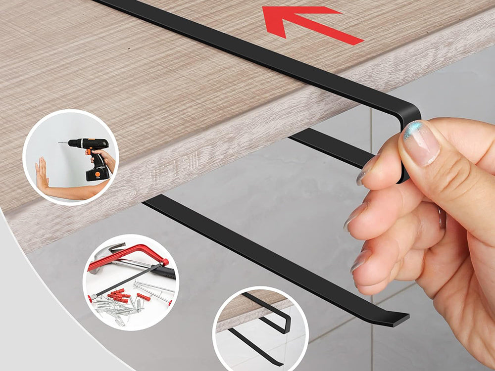 Virtuves papīra dvieļu turētājs, uzspraužams, metāla, loft, matēts