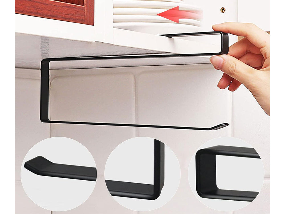 Virtuves papīra dvieļu turētājs, uzspraužams, metāla, loft, matēts