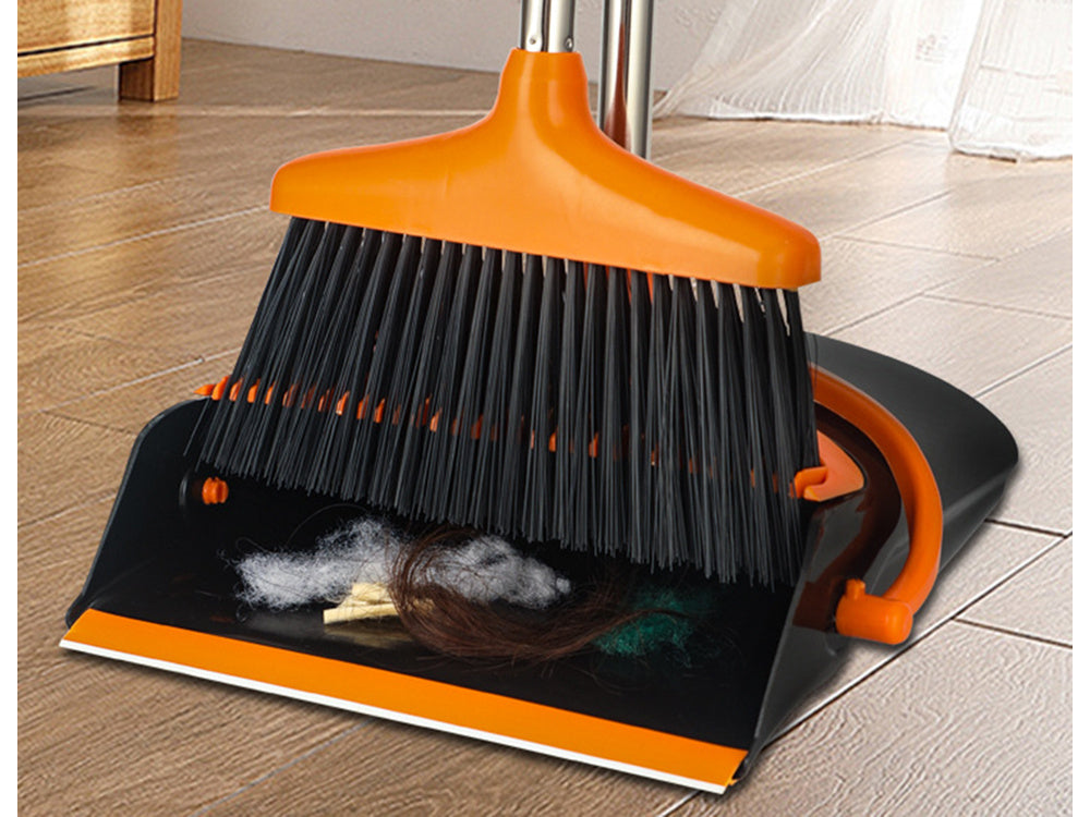 Slinka cilvēka slaucīšanas komplekts Swifter birste Mop tīrīšanas tīrītājs atkritumu liekšķere 2in1