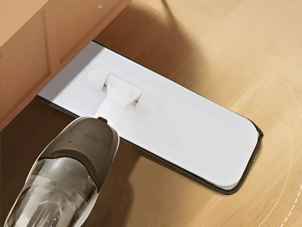 Plakanā mopa ar garu smidzinātāju 120 cm 350 ml + 3 mikrošķiedras iepakojumi