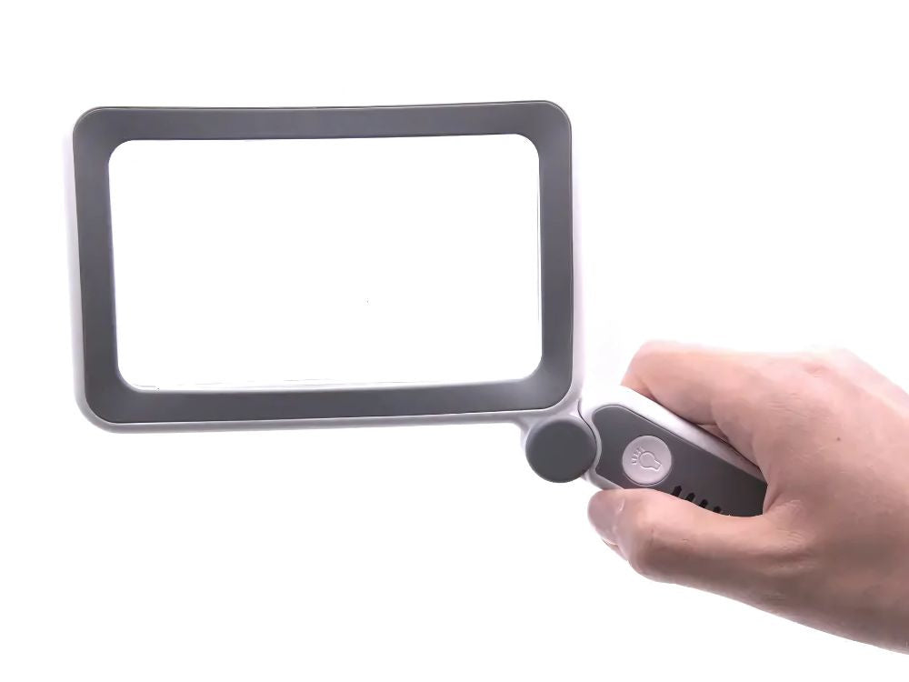 Apgaismots lasīšanas palielināmais stikls 4x ar LED apgaismojumu