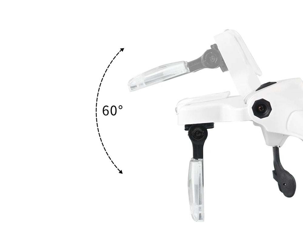 Luktura palielināmais stikls ar 4 gaismas diodēm, 3,5 precīzs lukturis profesionāls