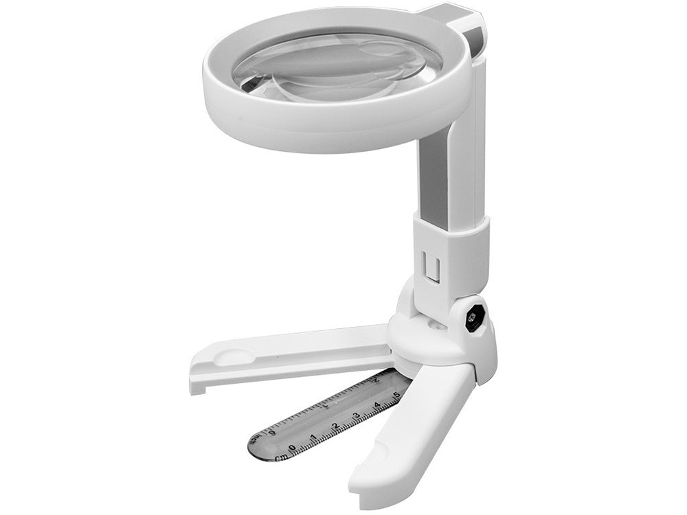 Kosmētiskās lasāmās lampas apgaismojums ar palielināmo stiklu, 20 gaismas diodes