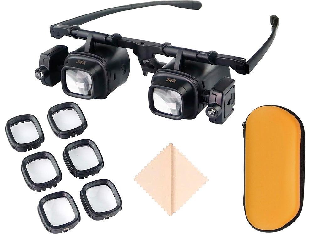 Pulksteņrādītāja virziena acu apskats 2 gaismas diodes 2x 6x 8x 12x 24x