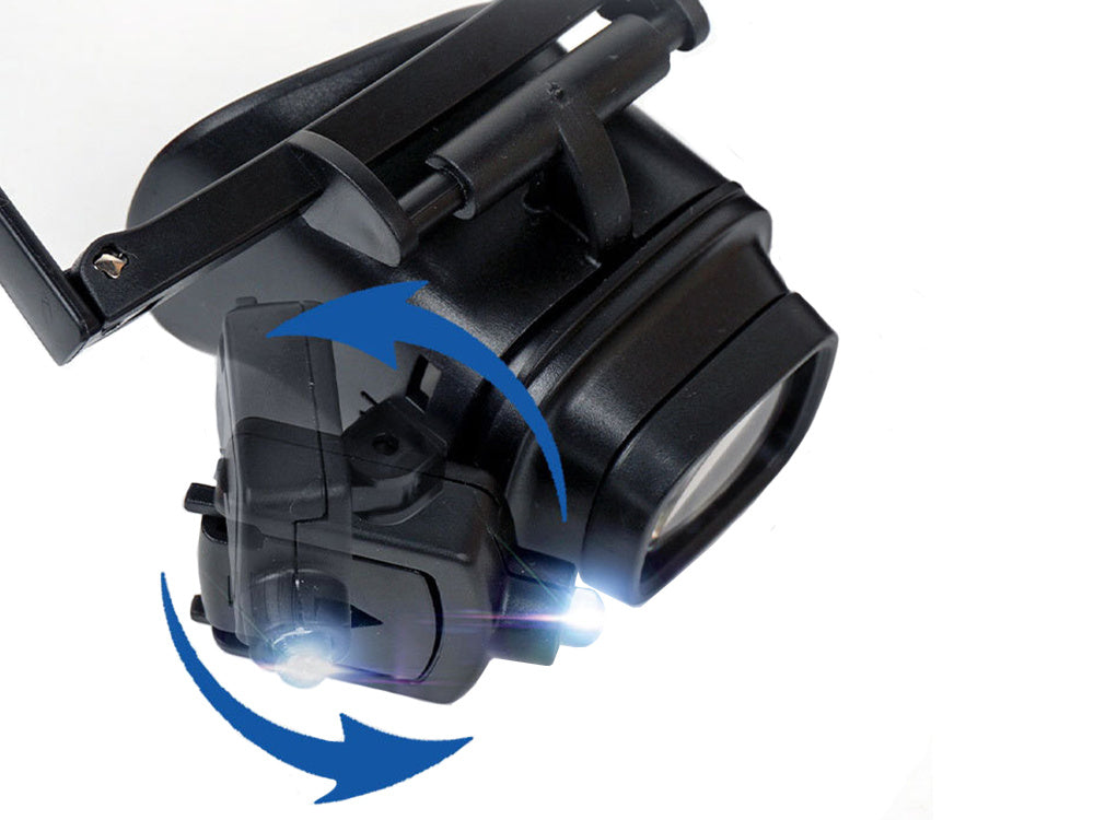 Pulksteņrādītāja virziena acu apskats 2 gaismas diodes 2x 6x 8x 12x 24x