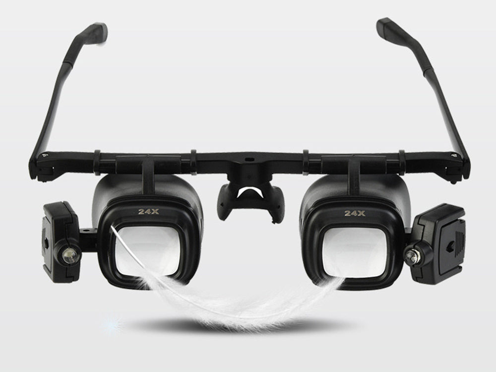 Pulksteņrādītāja virziena acu apskats 2 gaismas diodes 2x 6x 8x 12x 24x