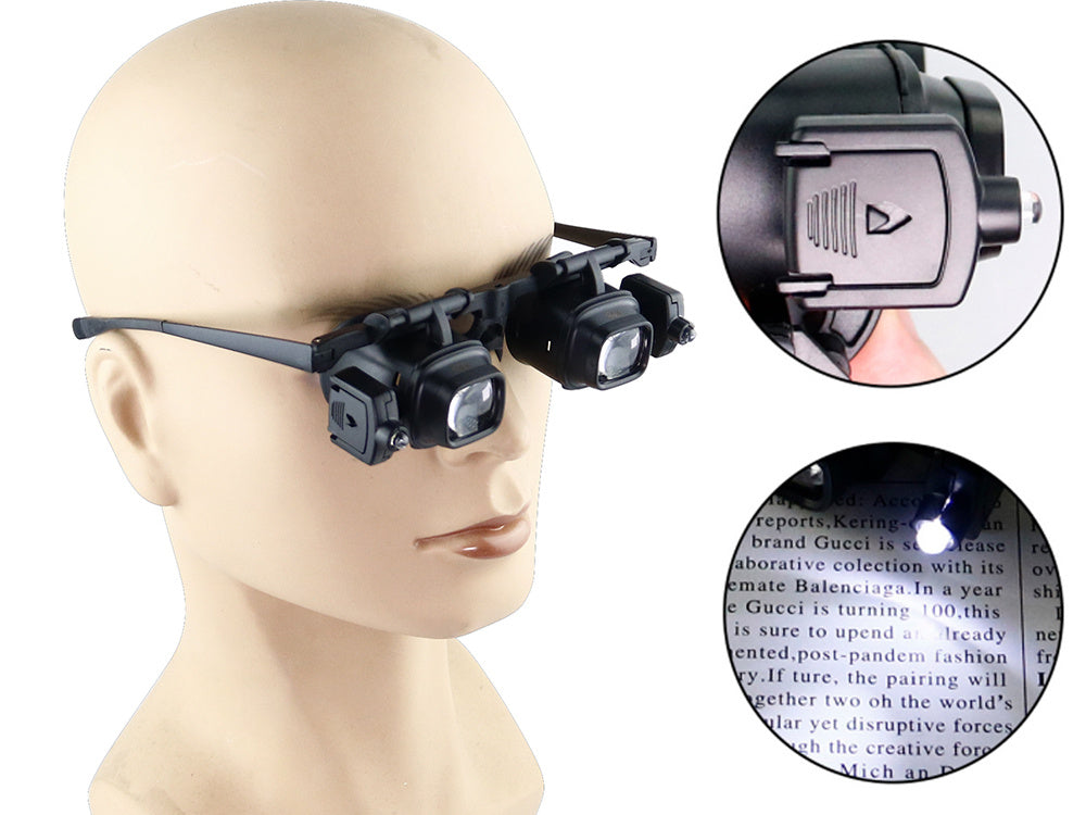 Pulksteņrādītāja virziena acu apskats 2 gaismas diodes 2x 6x 8x 12x 24x