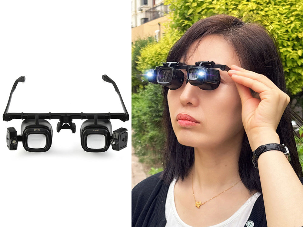 Pulksteņrādītāja virziena acu apskats 2 gaismas diodes 2x 6x 8x 12x 24x