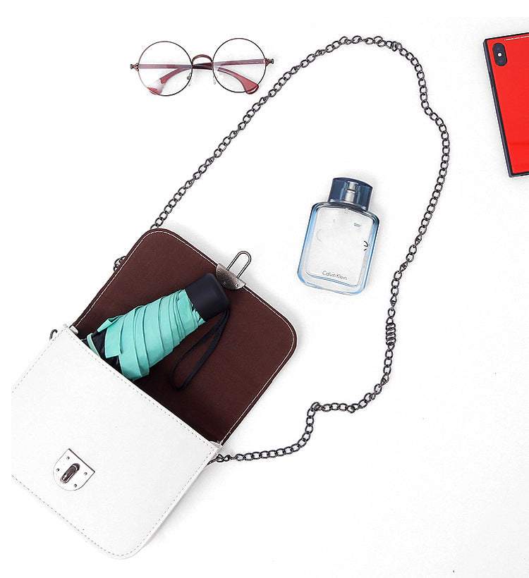 Kompakts un viegls mini lietussargs melnā krāsā