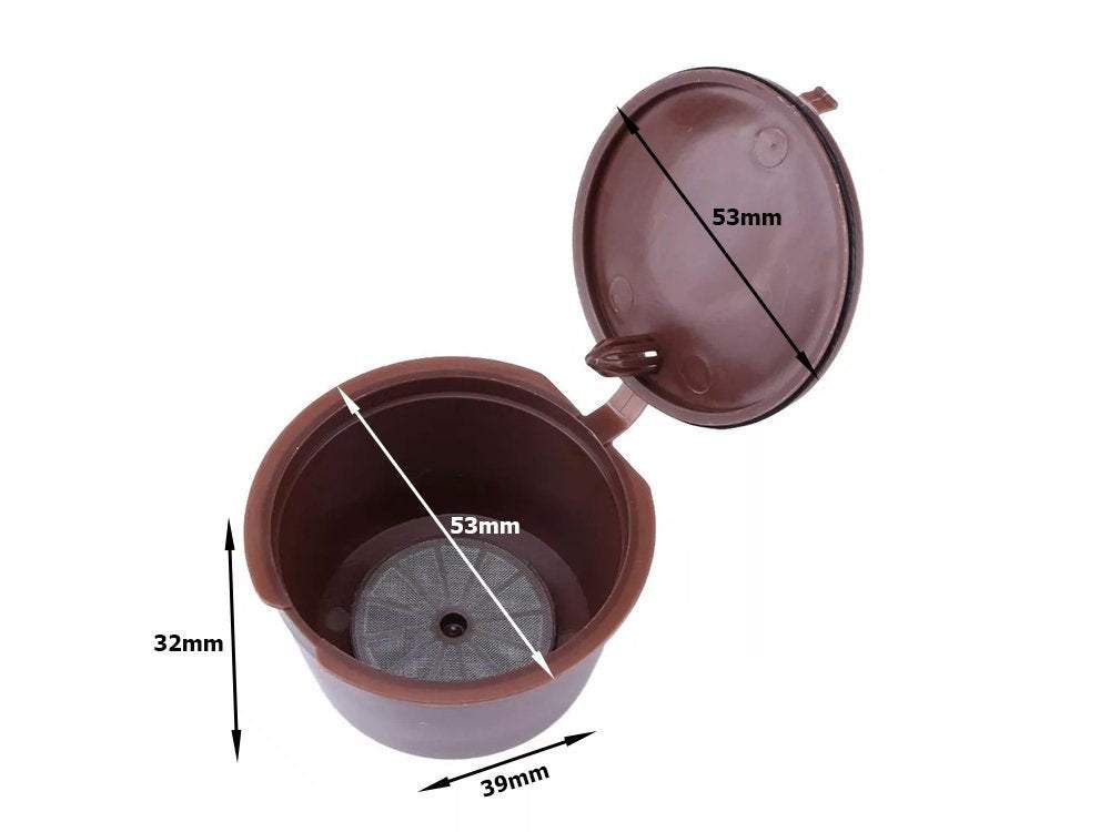 Atkārtoti lietojamās kapsulas priekš Dolce Gusto kafijas automāta, 5 gabali