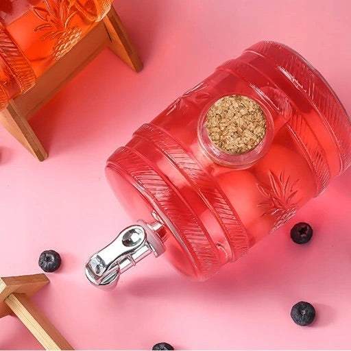 Stikla muca ar krānu 1L