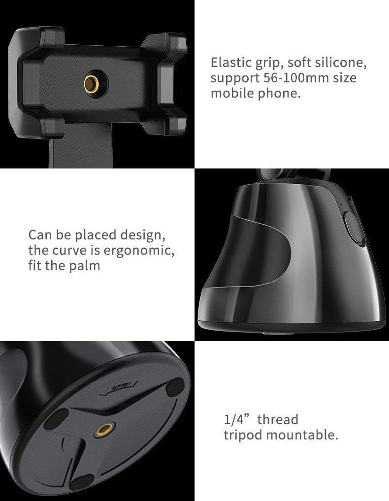 Telefona turētājs ar 360  sejas izsekošanu Tik-Tok video