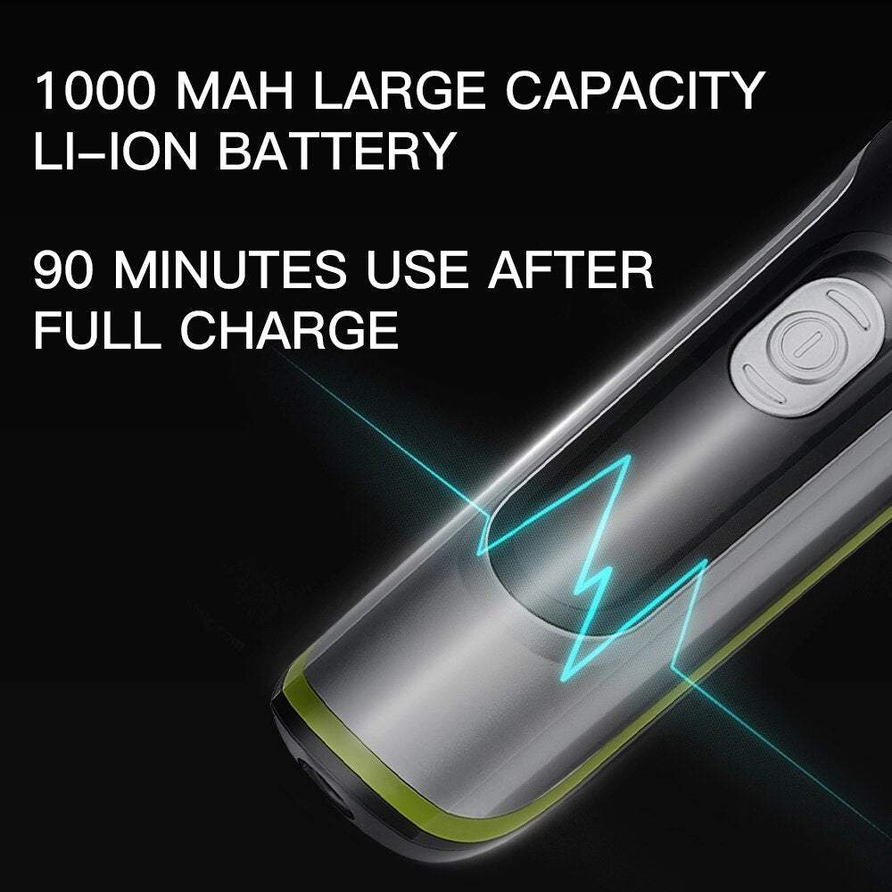 Matu, bārdas trimmeris regulējams skuveklis bezvadu griežamā skūšanās mašīnīte ar akumulatoru