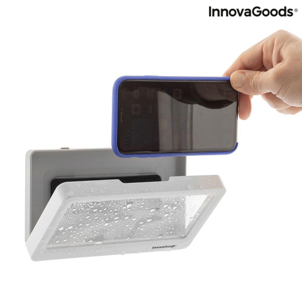 Ūdensizturīgs pie sienas līmējams telefona turētājs dušai un vannai