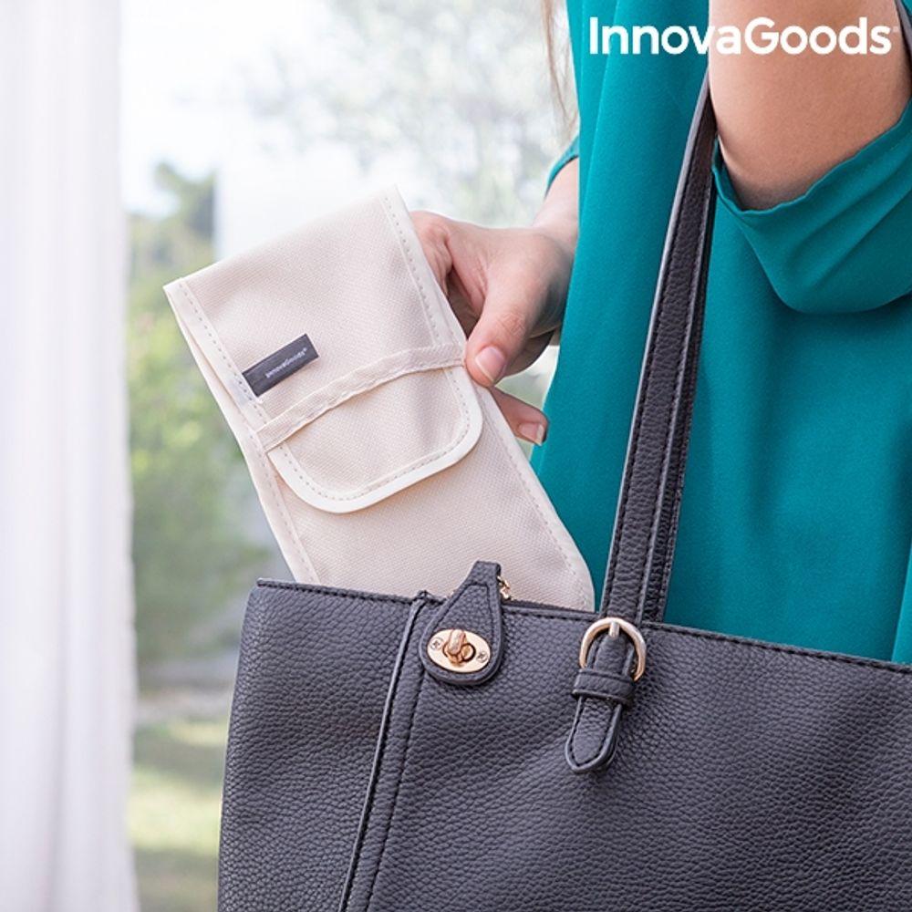 Kosmētikas otu komplekts koka (5 gabali) ar maciņu glabāšanai