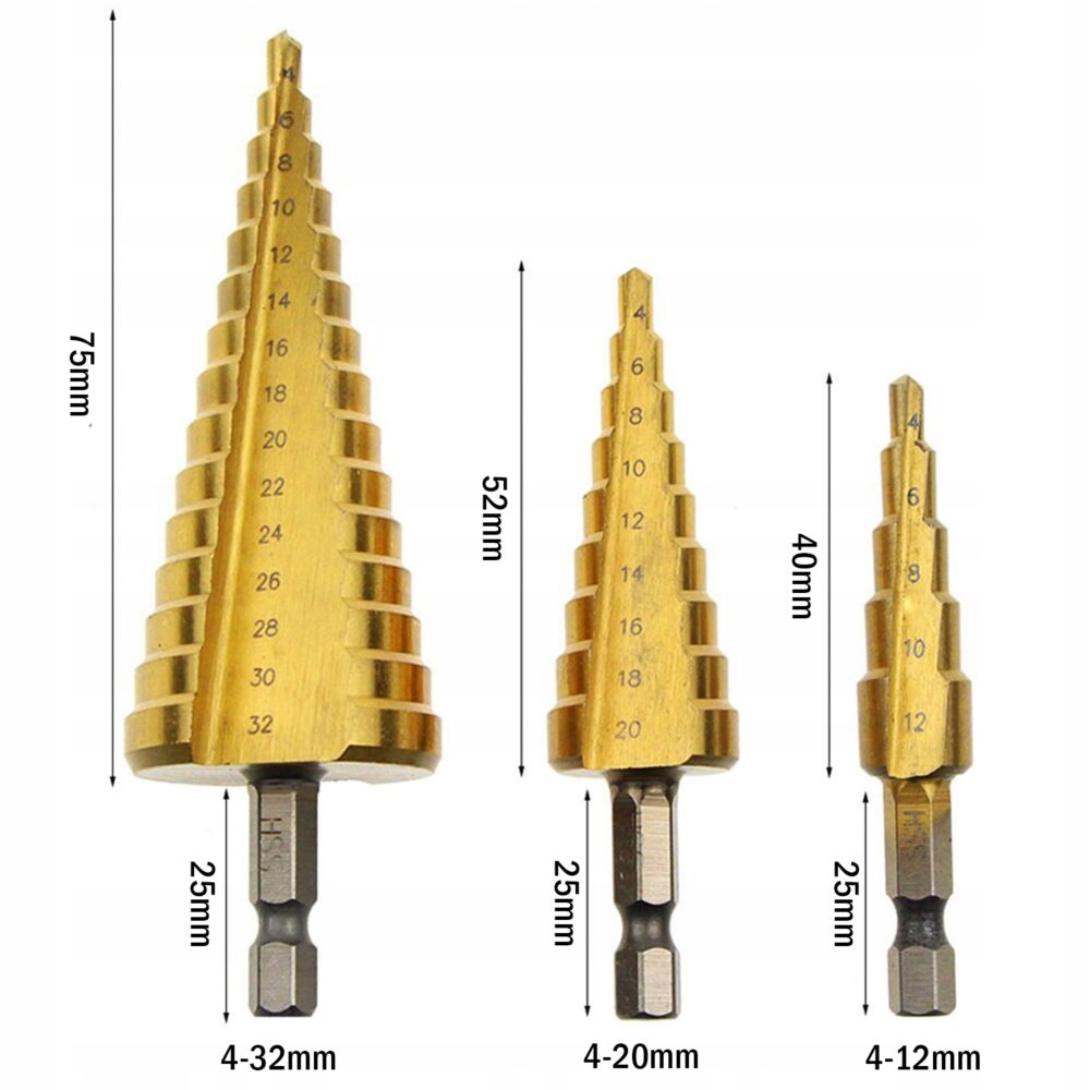 Zelta konusveida urbji komplekts