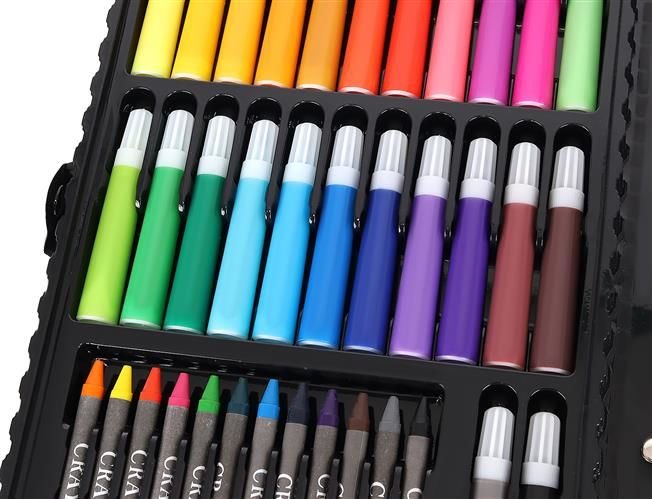 Zīmēšanas komplekts futrālī 86 gab