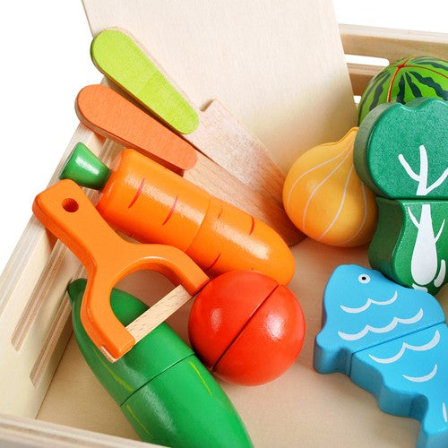 Koka dārzeņi griešanai