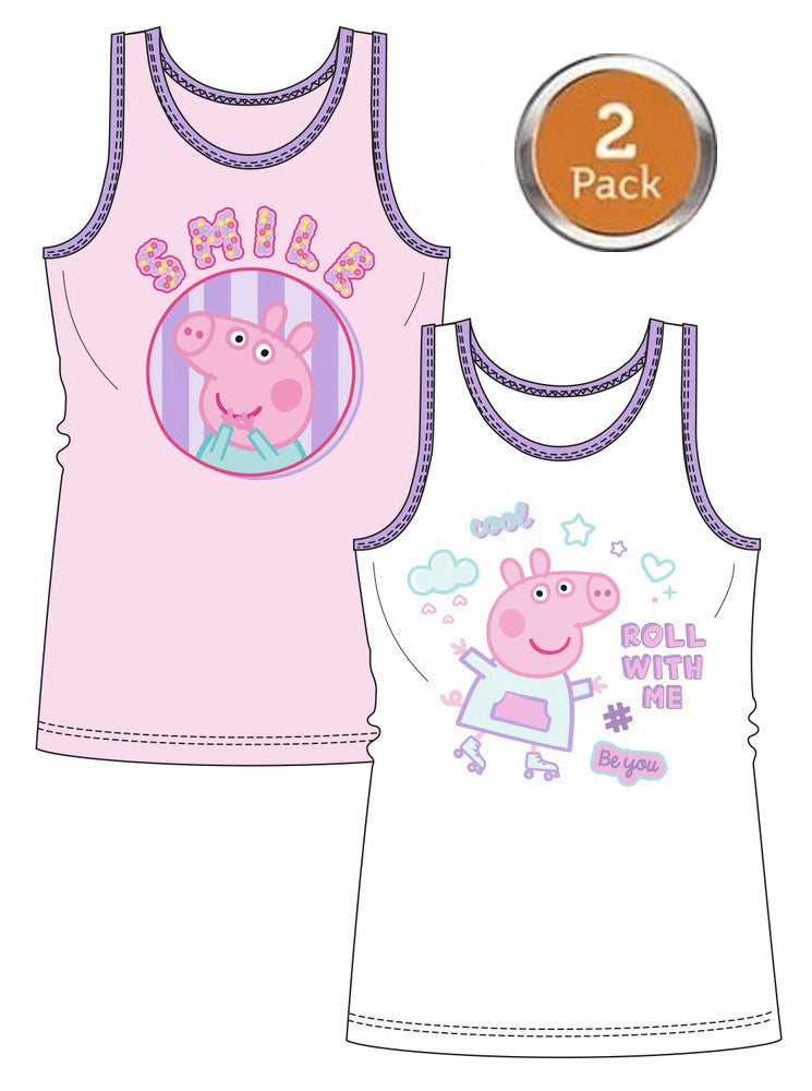 Peppa Pig bērnu krekliņš bez piedurknēm, divu daļu komplekts, 98/104 cm