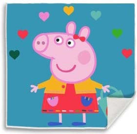 Peppa Pig Hearts Burvju roku dvielis, sejas dvielis 30x30cm