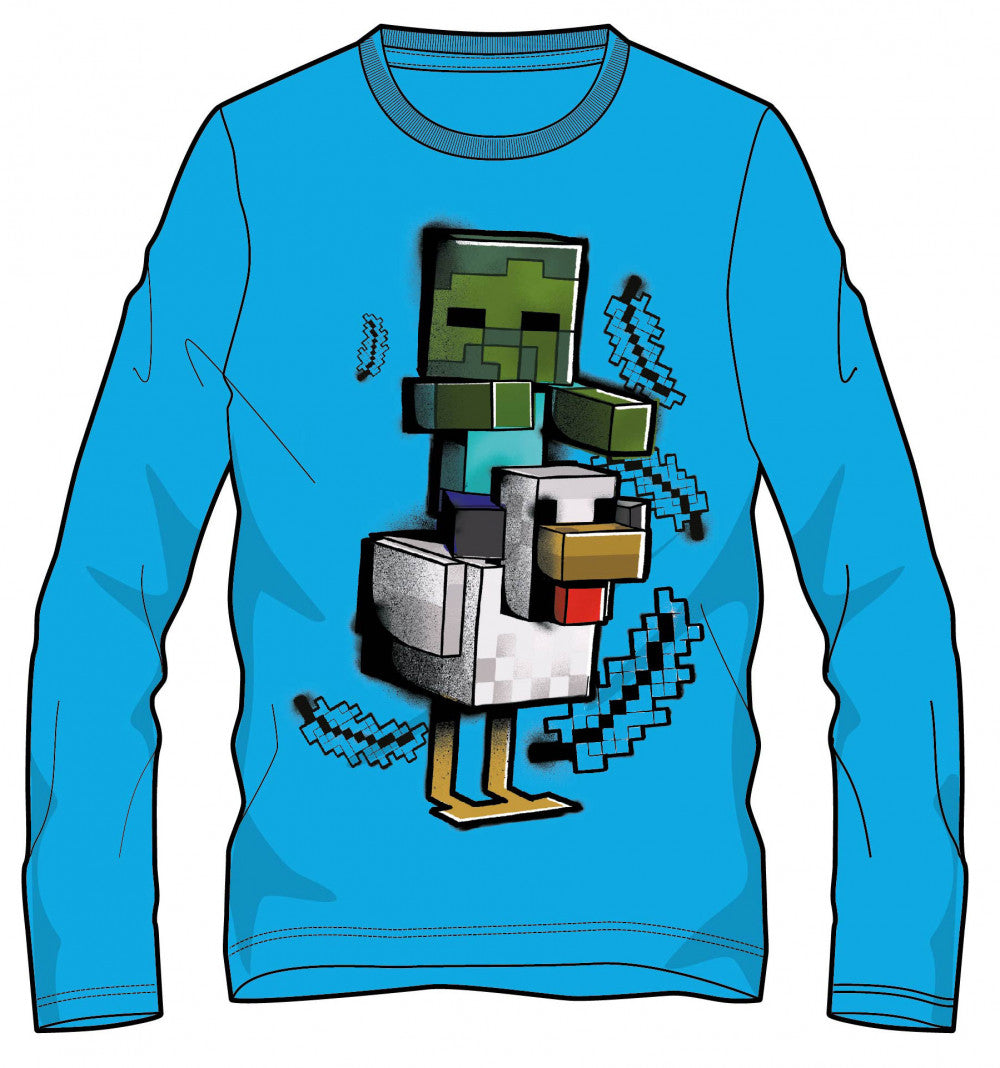 Minecraft bērnu krekls ar garām piedurknēm, 6 gadi