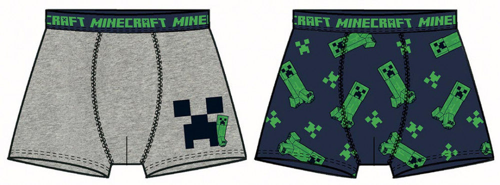 Minecraft bērnu bokseršorti, 2 gab. iepakojumā, 9 gadi