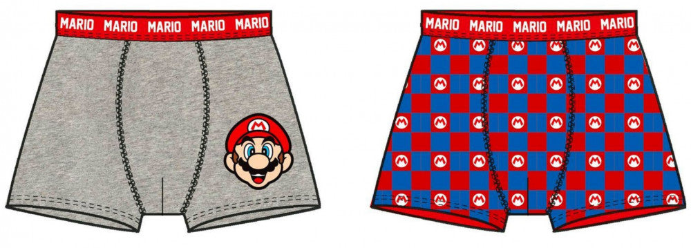 Super Mario bērnu bokseršorti, 2 gab. iepakojumā, 8 gadi