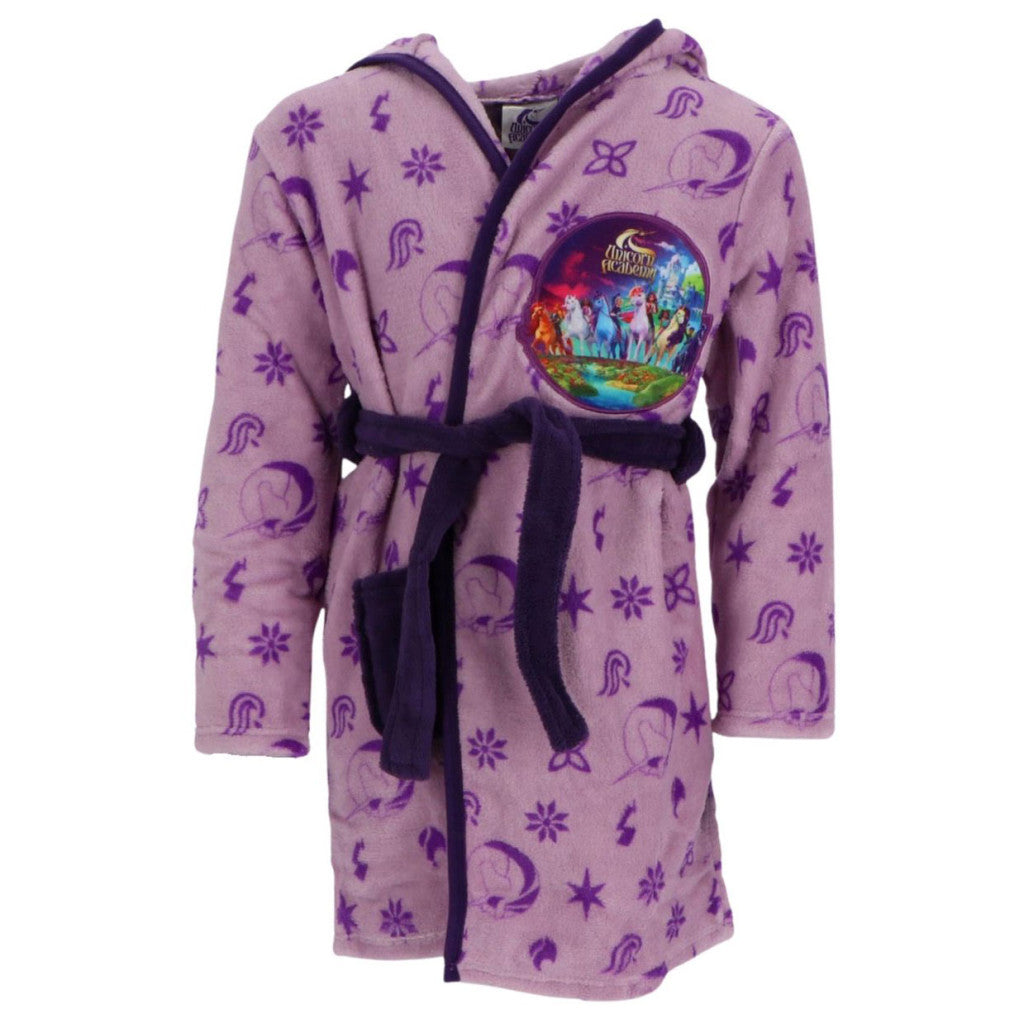 Bērnu halāts "Unicorn Purple Academy" 3-4 gadi / 98-104 cm