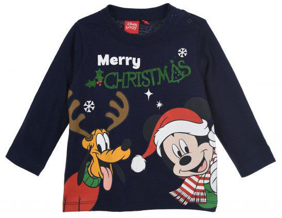 Disney Mikija Ziemassvētku mazuļu T-krekls, topiņš 6 mēneši