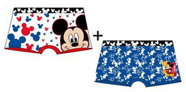 Disney Mickey bērnu bokseršorti 2 gab. iepakojumā 6/8 gadi