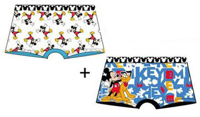 Disney Mickey bērnu bokseršorti 2 gab. iepakojumā 4/5 gadi