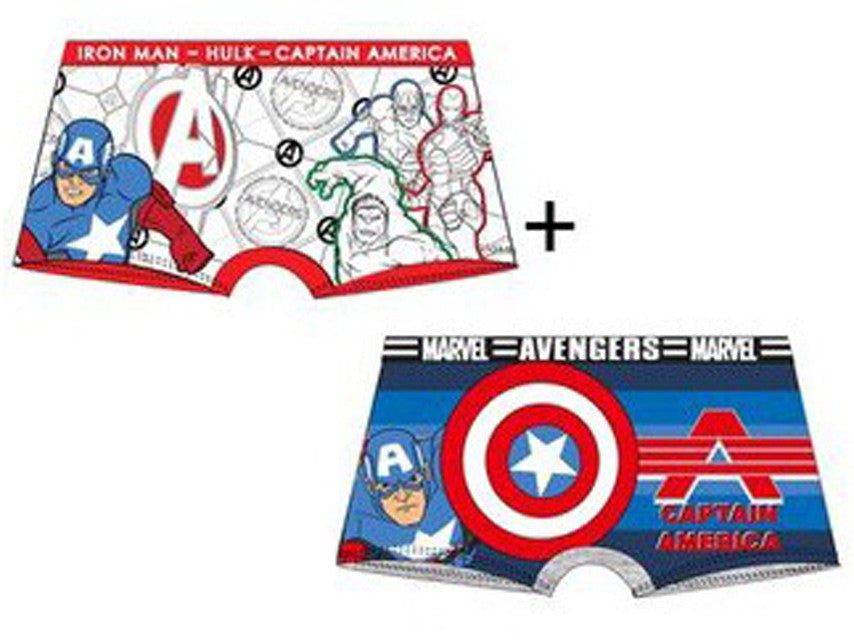 Avengers bērnu bokseršorti 2 gab./iepakojumā 2/3 gadi