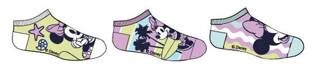 Disney Minnie Seaside Wave bērnu neredzamās zeķes 23/26