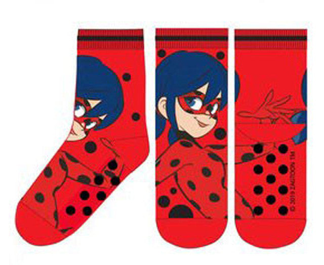 Miraculous Ladybug Stars bērnu biezās pretslīdes zeķes 31/34