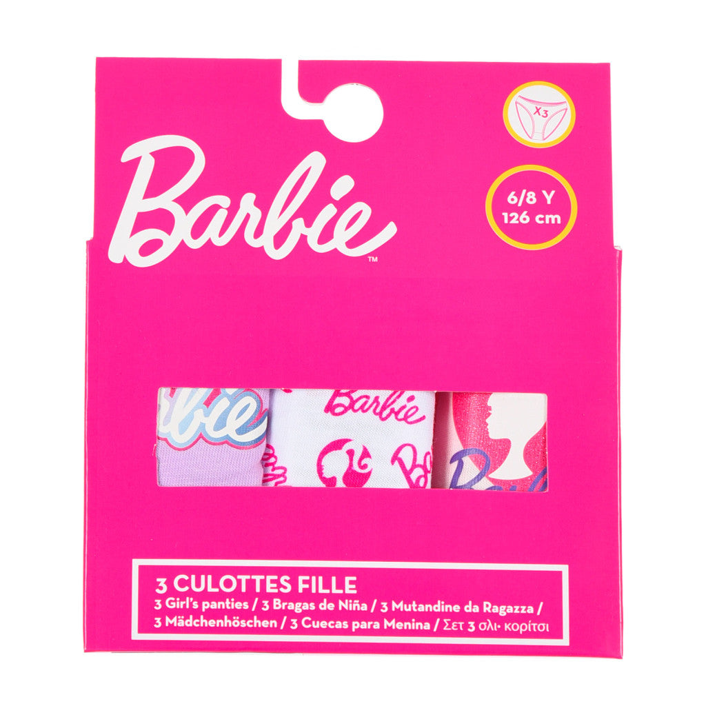Barbie Pink Shadow bērnu apakšveļa, biksītes 3 gab./iepak. 6-8 gadi / 116-128 cm