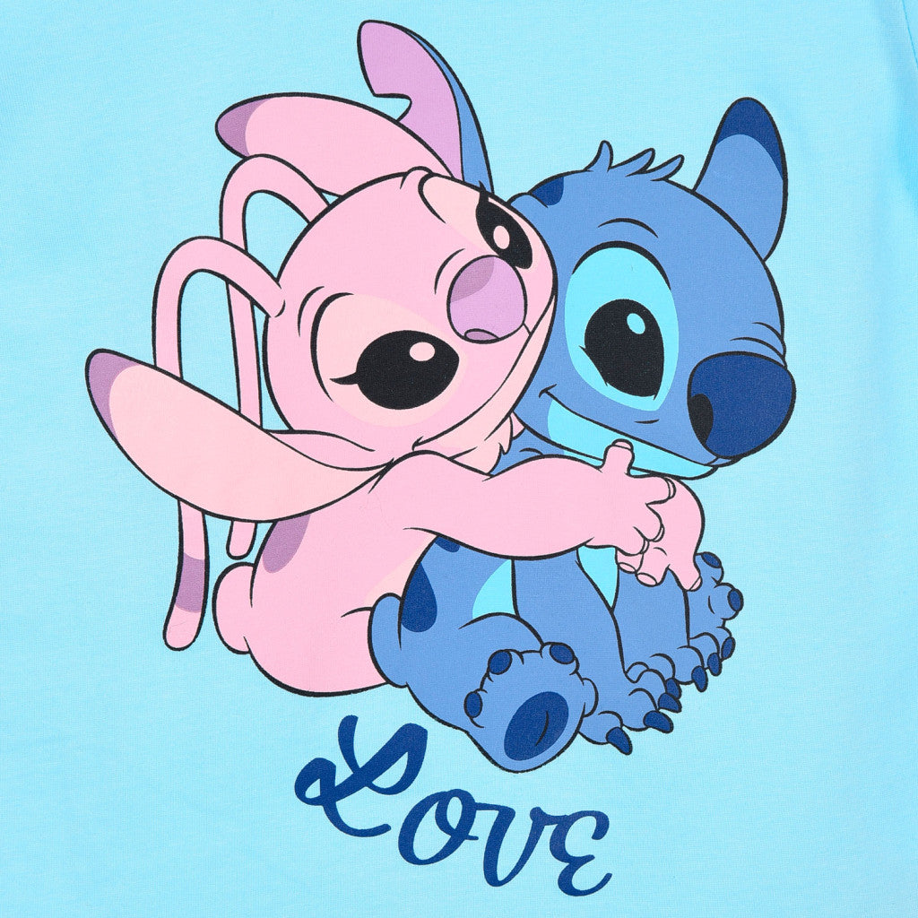 Disney Lilo un Stitch Love bērnu īsais T-krekls, topiņš 6 gadi
