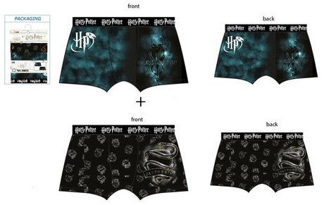 Harija Potera vīriešu bokseršorti, 2 gab. iepakojumā, XL izmērs