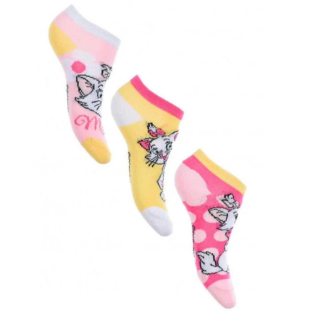 Disney Marie Dots dzeltenas bērnu zeķītes ar punktiņiem 31/34