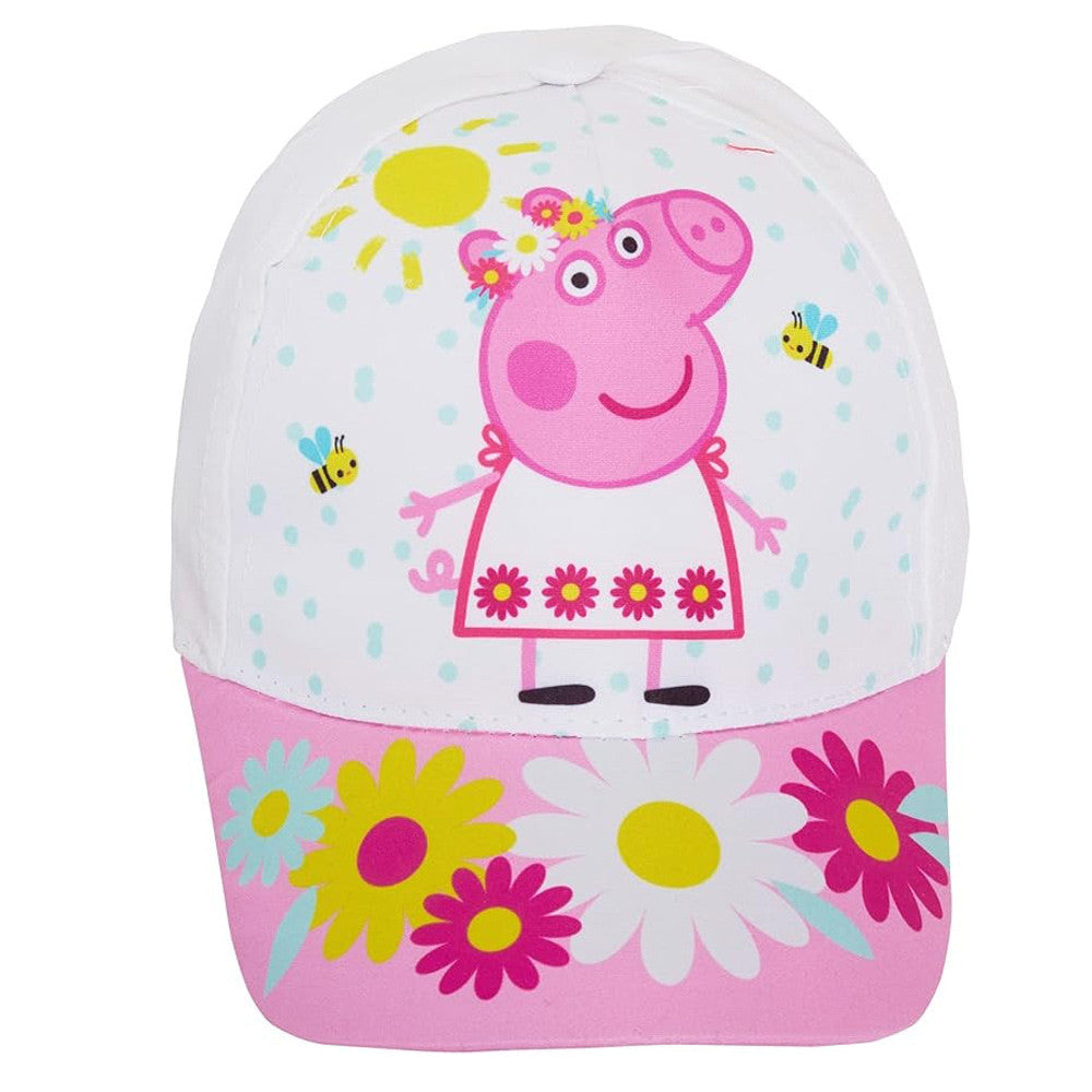 Peppa Pig Flower balta bērnu beisbola cepure 54 cm